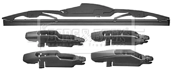 Limpa-pára-brisas de vidro traseiro para Peugeot 407 (6E)