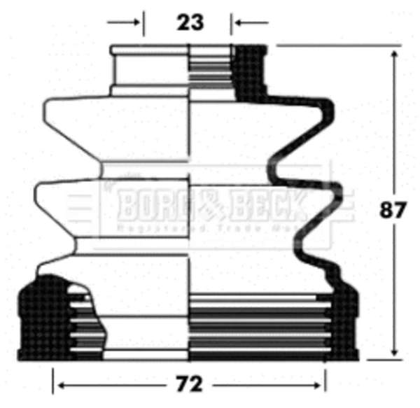 Bota de proteção interna de junta homocinética do semieixo dianteiro para Hyundai Matrix (FC)