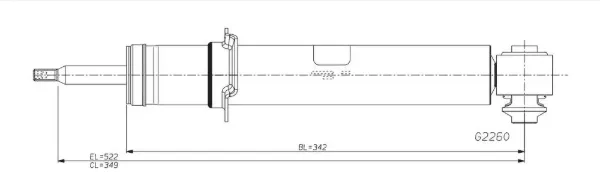 Amortecedor traseiro G2260 Monroe