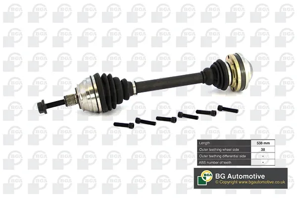 Semieixo (acionador) dianteiro DS9615 BGA