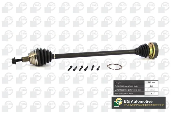 Semieixo (acionador) dianteiro direito Volkswagen Touran 1 1T1, 1T2