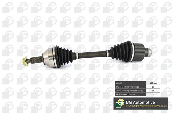 Semieixo (acionador) dianteiro direito DS2303R BGA
