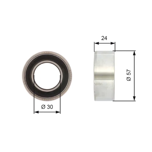 Rolo de reguladora de tensão da correia do mecanismo de distribuição de gás para Fiat Tipo  160