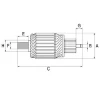 Induzido (rotor) do motor de arranco 133056 Cargo