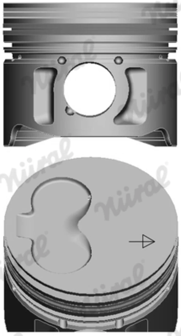 Pistão do kit para 1 cilindro, 2ª reparação ( + 0,50) para Seat Toledo (1L)