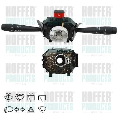 Comutador instalado na coluna da direção, montado 183160560 Fiat/Alfa/Lancia