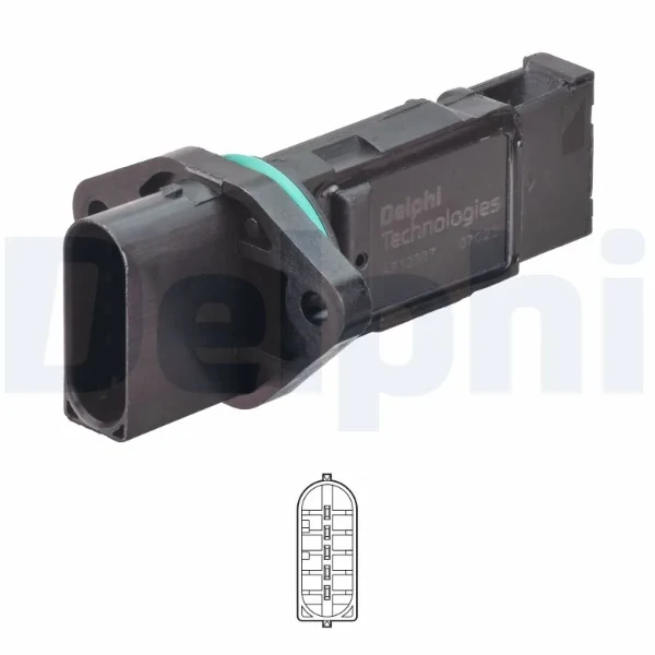 Sensor de fluxo (consumo) de ar, medidor de consumo M.A.F. - (Mass Airflow) WG2374306 Wilmink Group