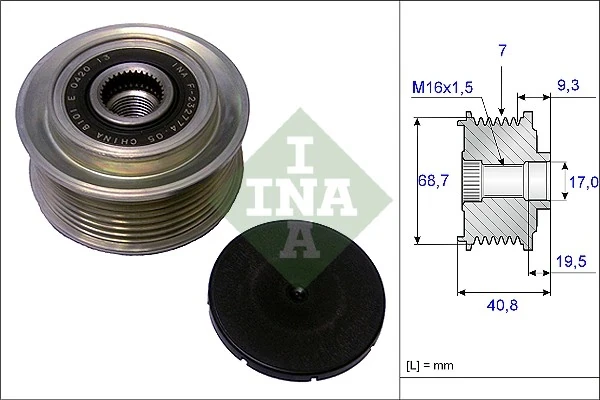 WG1253655 Wilmink Group polia do gerador