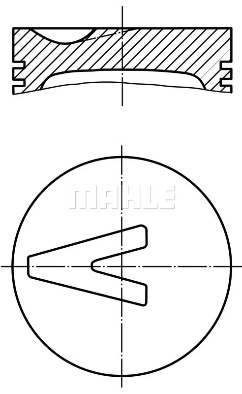 826200 Mahle Original pistão do kit para 1 cilindro, std