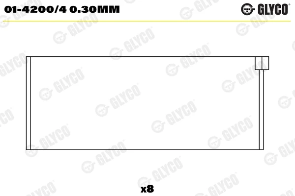 0606H0 Peugeot/Citroen folhas inseridas de cambota de biela, kit, 1ª reparação ( + 0,25)