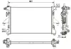 Radiador de esfriamento de motor Fiat Ducato 3 250