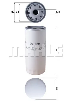 Filtro de óleo W11025 MAN