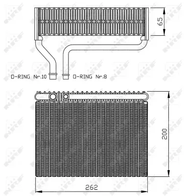 Vaporizador de aparelho de ar condicionado Peugeot 206 2A/C