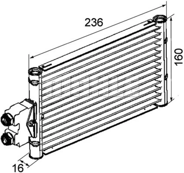 Radiador de esfriamento, Caixa Automática de Mudança para Mercedes Sprinter (906)