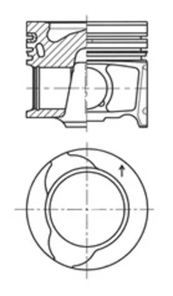 Pistão do kit para 1 cilindro, STD para Renault Megane (EM0)