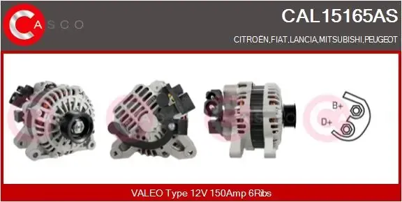 Gerador CAL15165AS Casco