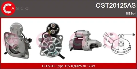Motor de arranco CST20125AS Casco
