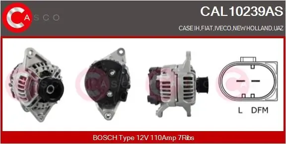 Gerador CAL10239AS Casco