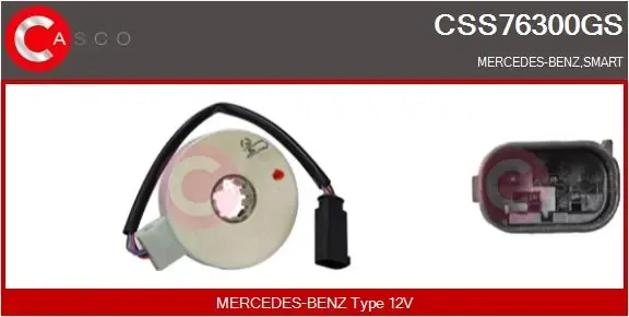Sensor do ângulo de viragem do volante de direção Smart FORTWO 450
