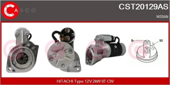 Motor de arranco CST20129AS Casco