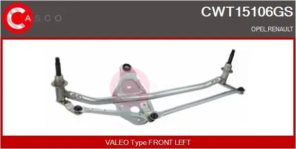Trapézio de limpador pára-brisas 93160900 Peugeot/Citroen