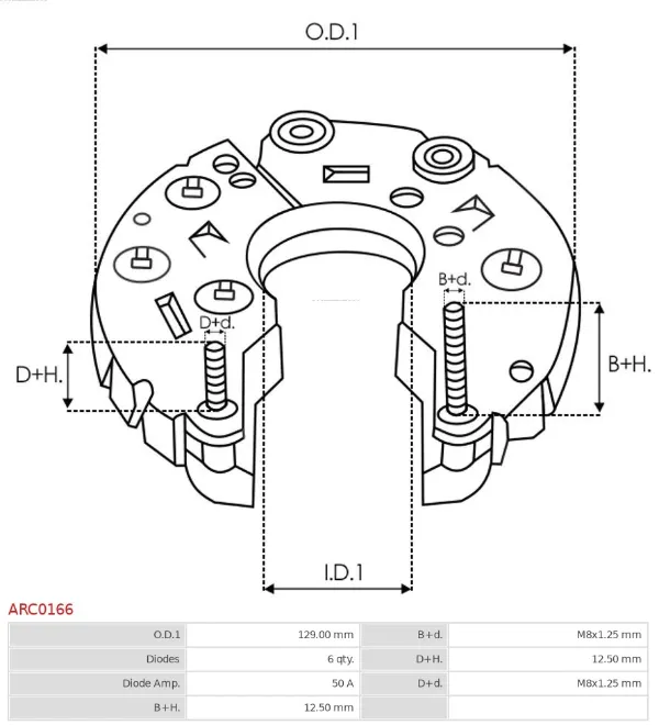 Compre Eixo de diodos do gerador MINI Cooper  R56