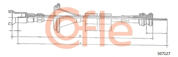 Cabo de acionamento de velocímetro para Fiat Ducato (230)