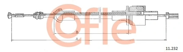 Cabo de embraiagem para Ford Escort (AWA)