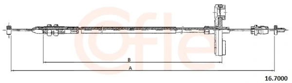 Cabo/pedal de gás (de acelerador) para Toyota RAV4 (XA)