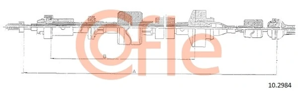 Cabo de embraiagem para Renault 21 (B48)