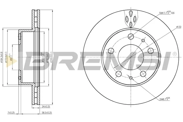 Disco do freio dianteiro Fiat Ducato 1 290