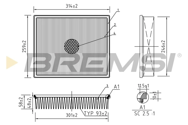 FA1592 Bremsi