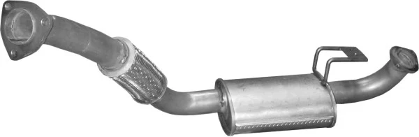 1740117050 Toyota silenciador, parte dianteira