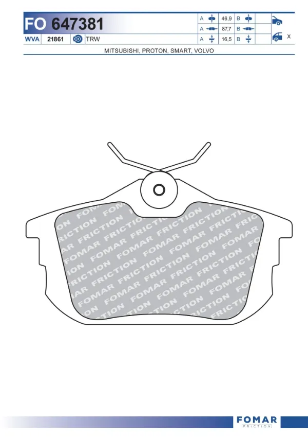 Sapatas do freio traseiras de disco Mitsubishi Carisma hatchback (DA) (1995 - 2003) preço, a partir de