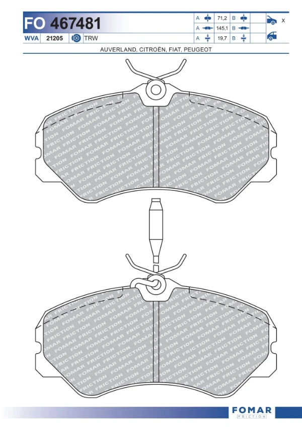 FO467481 Fomar Roulunds