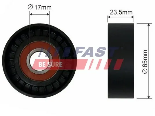 Rolo de reguladora de tensão da correia de transmissão Fiat 500 312