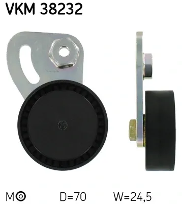 Rolo de reguladora de tensão da correia de transmissão VKM38232 SKF