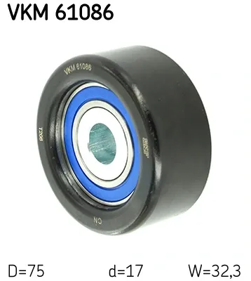Rolo de reguladora de tensão da correia de transmissão VKM61086 SKF