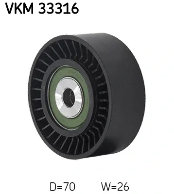 Rolo parasita da correia de transmissão VKM33316 SKF
