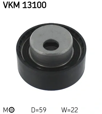 Rolo de reguladora de tensão da correia do mecanismo de distribuição de gás VKM13100 SKF