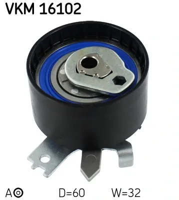 Rolo de reguladora de tensão da correia do mecanismo de distribuição de gás VKM16102 SKF