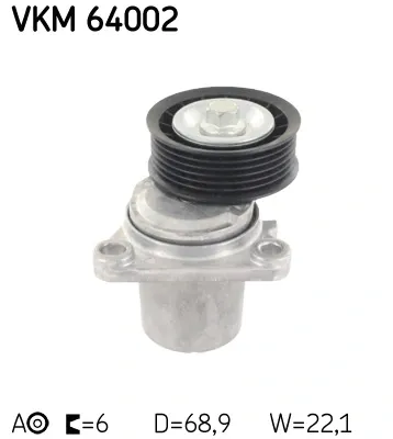 Reguladora de tensão da correia de transmissão VKM64002 SKF