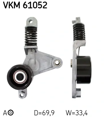 Rolo de reguladora de tensão da correia de transmissão VKM61052 SKF