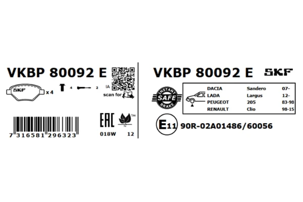 VKBP80092E SKF