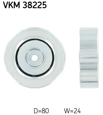 Rolo parasita da correia de transmissão VKM38225 SKF