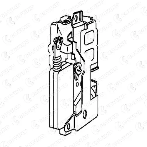 Fecho da porta dianteira direita 8200051730 Renault (RVI)