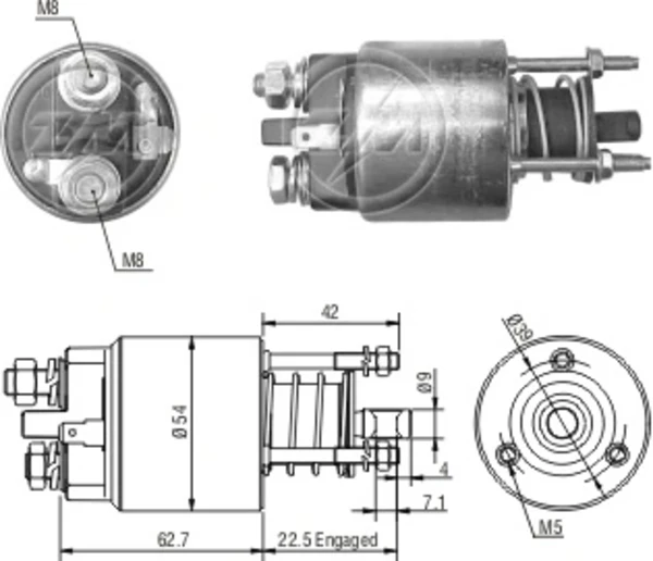 Relê retrator do motor de arranco para Smart FORTWO (450)