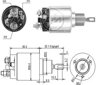 Relê retrator do motor de arranco Mercedes S W140