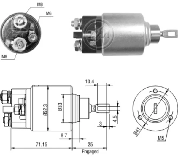 Relê retrator do motor de arranco para Mercedes E (W212)