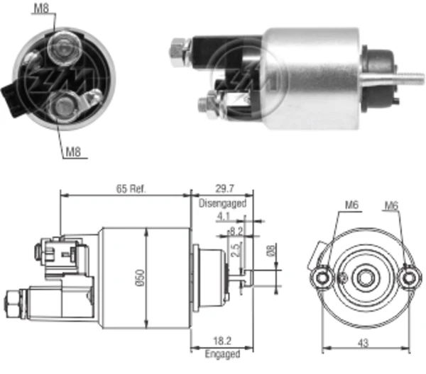 Relê retrator do motor de arranco para Toyota Starlet (EP91)